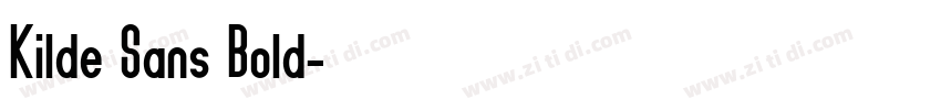 Kilde Sans Bold字体转换